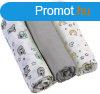 BABYONO Muszlin pelenka - Super soft 3 db -szrke