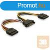 KAB Delock 60105 SATA (15pin) - 2 db SATA HDD (egyenes) hl