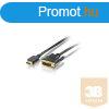 Equip 119322 HDMI - DVI kbel, aranyozott, 2m