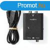 Nedis ACON2508BK, analg - digitlis audio konverter, 2x RCA