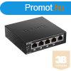 D-Link 5-Port 10/100/1000Mbps Gigabit PoE+ Switch, 60W power