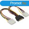 BLACKBIRD Tpkbel Molex 4 pin male to SATA 15 pin female + 