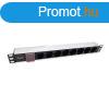 Equip Hlzati Eloszt - 333293 (Schuko, 8 Schuko, Rack 1U, 