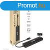 Club3D USB Gen1 Type-C 6-in-1 Hub Black