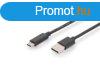 Assmann USB Type-C connection cable, type C to A 3m Black