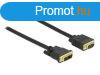 DeLock DVI 12+5 male > VGA male 1m cable Black