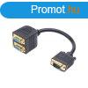 Gembird CC-VGAX2-20CM VGA splitter cable 0,2m Black
