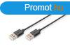 Assmann USB connection cable, type A 1m Black