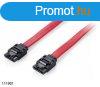 EQuip SATA3 adatkbel, 0,5m Red