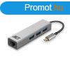 ACT AC7055 USB-C Hub 3 port with Gigabyte Ethernet Grey