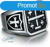 vnox frfi rozsdamentes acl Jerusalem Cross Band gyr, ez