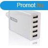 Ksix BXCDU5 usb fali tlt 5 portos fehr
