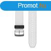 raszj Garmin 22 mm fehr szilikon, ezst csat (QuickFit) F
