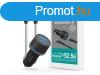 Devia ST354670 Car Charger + Lightning Type-C Cable Black