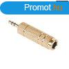 3,5mm JACK dug -> 6,3mm JACK aljzat aranyozott talakt