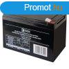 EMOS 12V/12Ah zrt,savas akkumultor 151x98x95mm Faston 6,3m