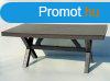 XXL kerti asztal 180 x 90 cm, 6-8 szemlyes stabil Antracit 