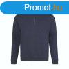 Just Hoods Uniszex 1/4 cipzras gallros pulver AWJH046, Ne