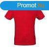 B&C B02E unisex rvid ujj pl, red - L