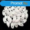 Miyuki long magatama gyngy - 402 - Opaque White