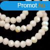 Csiszolt fnk gyngy - Light Peach AB - 2x3mm - szlon