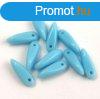 Lndzsa (szirom) cseh prselt veggyngy - light blue - 3x11