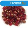 Superduo cseh prselt ktlyuk gyngy - 2.5x5mm - Red Bronz