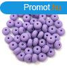 Cseh prselt rondelle gyngy - Alabaster Opal Matt Purple - 