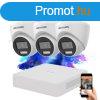 Hikvision TurboHD-TVI 3 kamers dome kamerarendszer 5MP szn