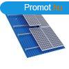 STRUCTURE FOR SANDWICH ROOF 580W PANEL 5kW,SET