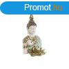 Dekoratv Figura Home ESPRIT Trkizkk Aranysrga Buddha Kel
