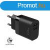 FIXED hlzati tlt 2*USB-A kimenet, 17W, fekete