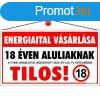 Informcis tbla, 22,5x12,5 cm, "Energiaital vsrlsa