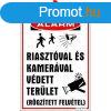 Informcis tbla, 35x25 cm, "Riasztval s kamerval v
