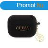 Guess 4G Charms Heart Apple Airpods Pro 2 szilikon tok feket