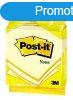 ntapad jegyzettmb, 76x76 mm, 100 lap, 3M POSTIT, srga