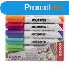 Tbla- s flipchart marker kszlet, 3 mm, kpos, KORES "