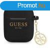 Airpods 1 / 2 szilikon tok, fekete, GUESS GUA2LSC4EK