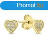 Brilio Silver Csillog ezst szv flbeval EA603Y