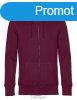 B&C WU03K KING kapucnis, cipzros pulver DARK CHERRY S-