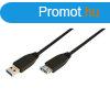 Logilink USB3.0 A-A male/female cable 2m Black