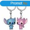 Kulcstart 2 Pack POP! Stitch & Angel (Disney)