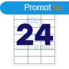 Etikett cmke, 70x35mm, 100 lap, 24 cmke/lap Bluering