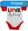"Love my family" feliratos rvid ujj baba body pi