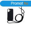 iPhone 16 TPU+PC Fekete tok,Fekete zsinrral