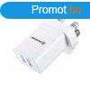 Hlzati adapter Swissten 2x USB 10,5W UK szmra, fehr