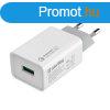 COLORWAY AC TOLTO 1XUSB QUICK CHARGE 3.0, 18W, FEHER (CW-CHS