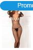 Deep-V Longsleeve Fishnet Bodystocking 