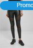 Urban Classics Ladies Tech Mesh Faux Leather Leggings black