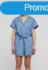 Urban Classics Ladies Light Denim Resort Jumpsuit skyblue wa
